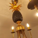 Pineapple chandelier from the 70'S in brass