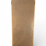 Modernist mirror in solid elm from the 1950s.