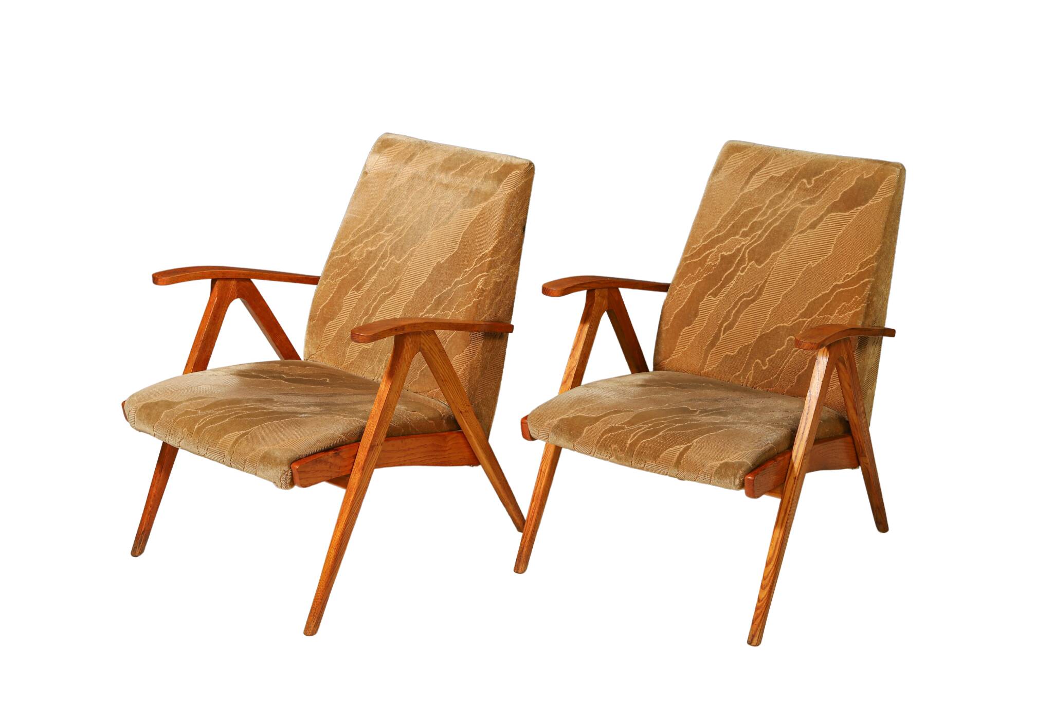 Pair of Czechoslovak armchairs, 1960's