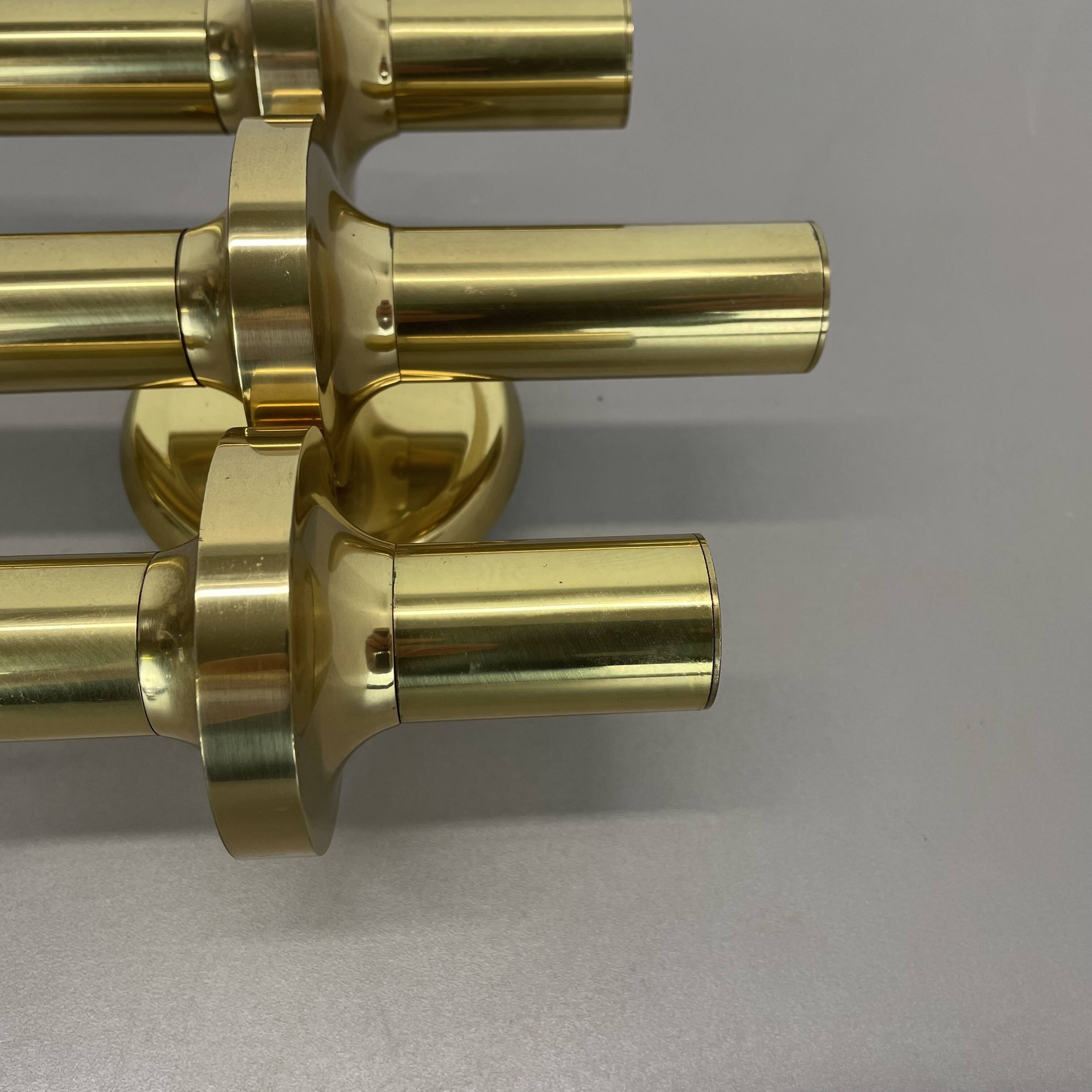 rare Brass tube "TORCH" Wall Light sconce by GAETANO SCIOLARI, Italy 1970s
