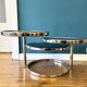 Leitmotiv swivel 3 tier coffee table
