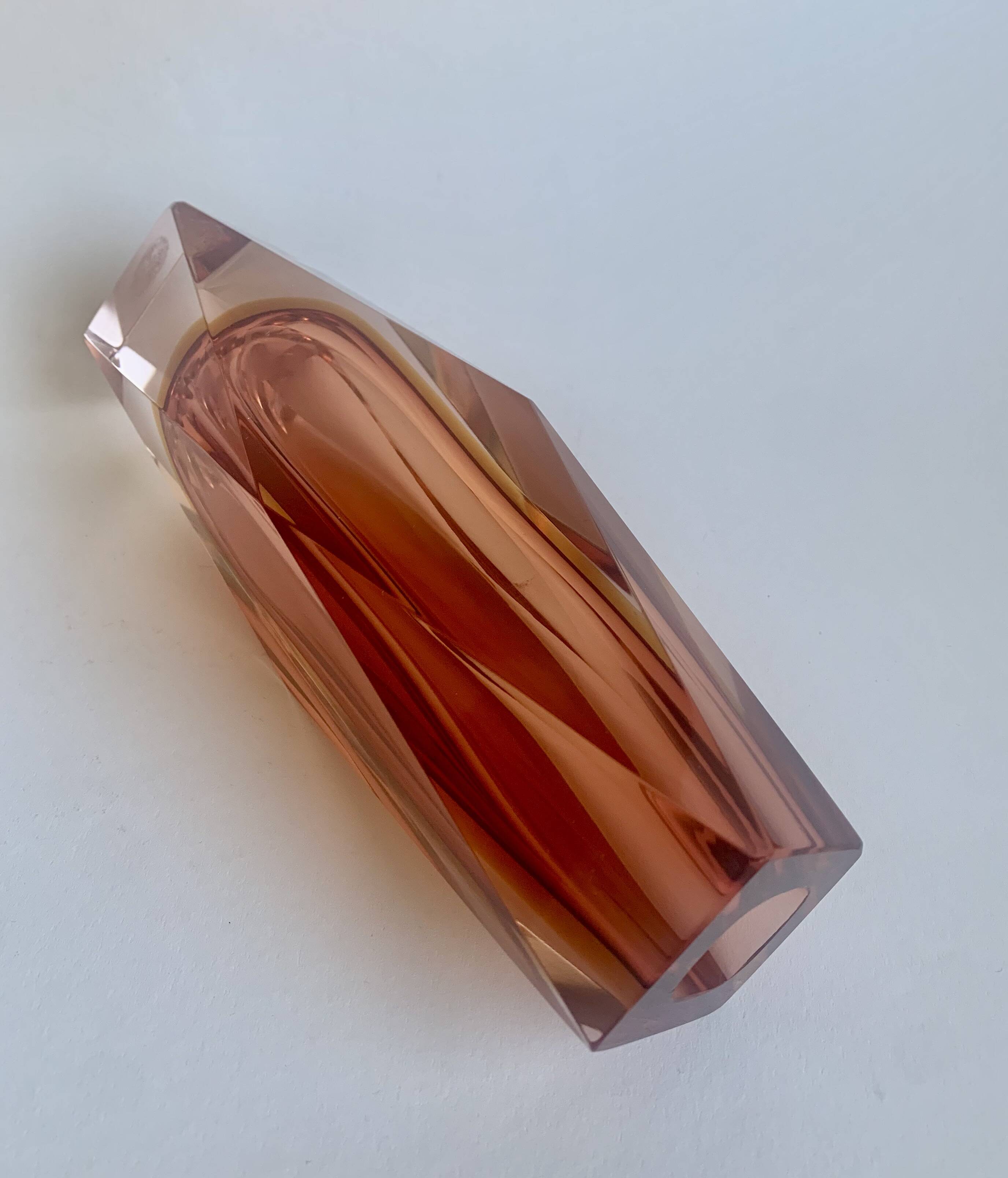 Vase by F. Poli for Murano, Italy, 1970s