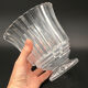 Crystal peddle vase carved baccarat unsigned 19th