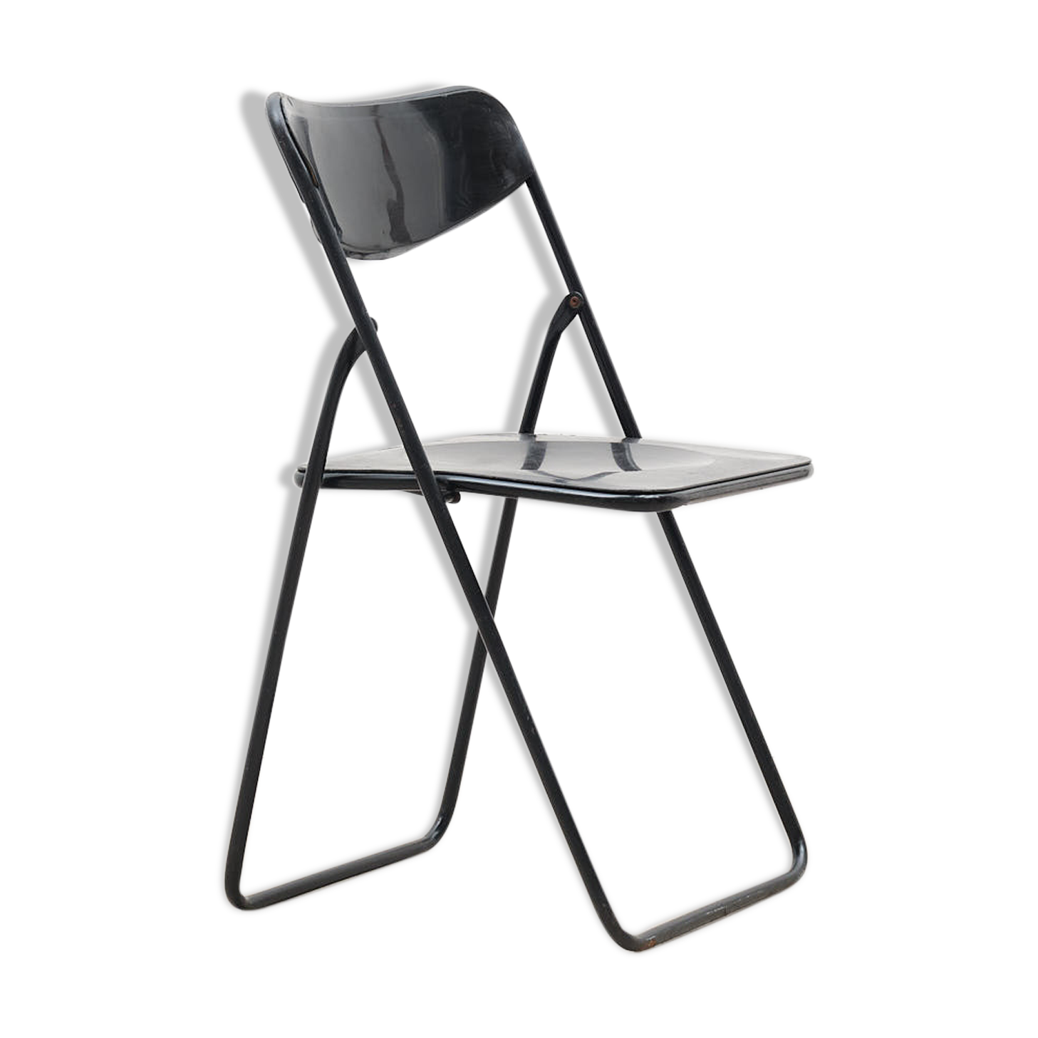 Vintage black IKEA folding chair