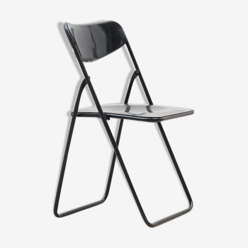 Vintage black IKEA folding chair