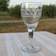8 old water glasses engraved with a large frieze late XIX-XXth