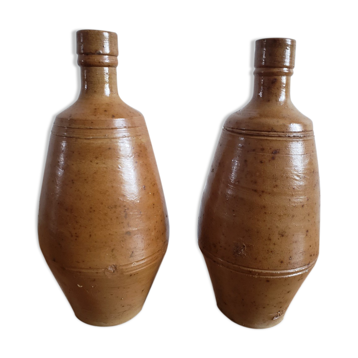 Pair of sandstone vases