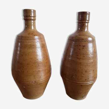 Pair of sandstone vases