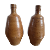 Pair of sandstone vases