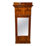 Biedermeier Wall Mirror in Cherrywood Veneer, South Germany, 1830s
