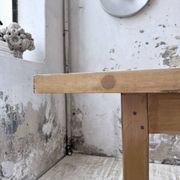 Table mobilier montagne 1950 hêtre massif