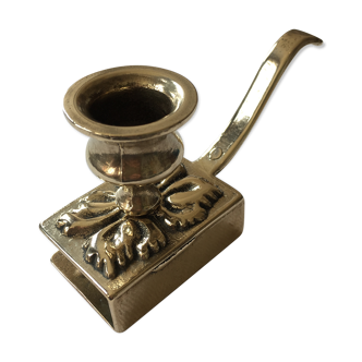 Former candlestick table edge brass
