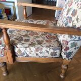 Velvet sofa bed from Genoa and armchairs