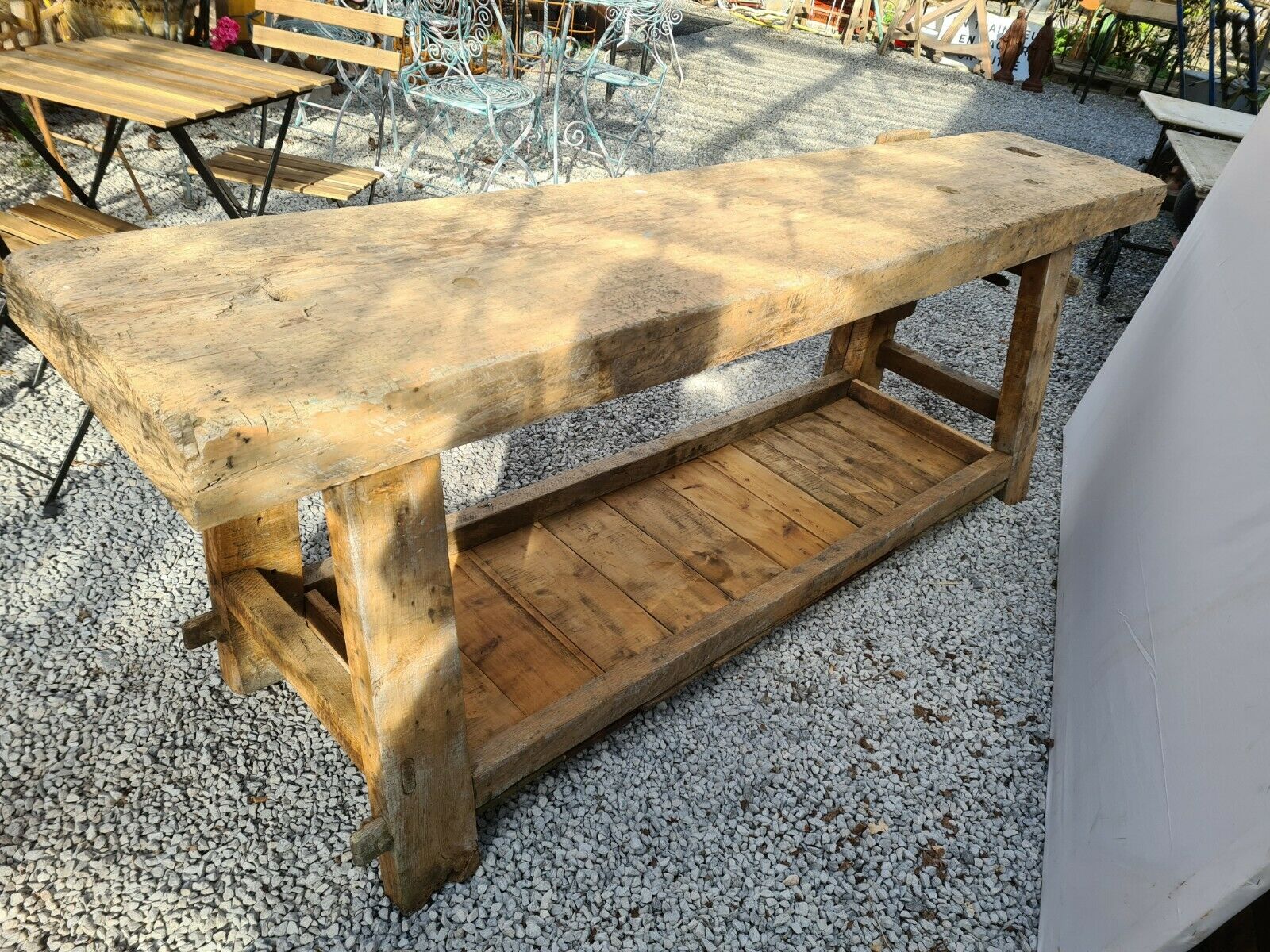 Wooden cabinetmaker's workbench