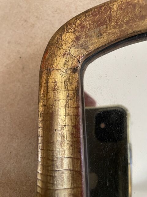 Miroir bois doré 18ème siècle 20x51cm