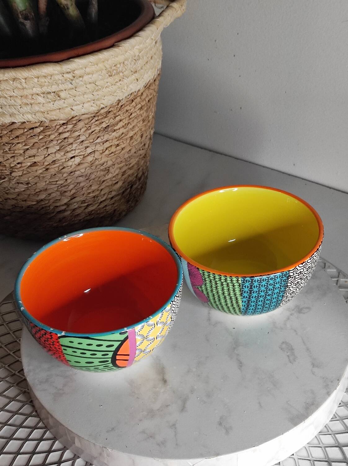 Bols bamako aux motifs ethniques