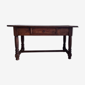 Solid wood table Louis XIII style