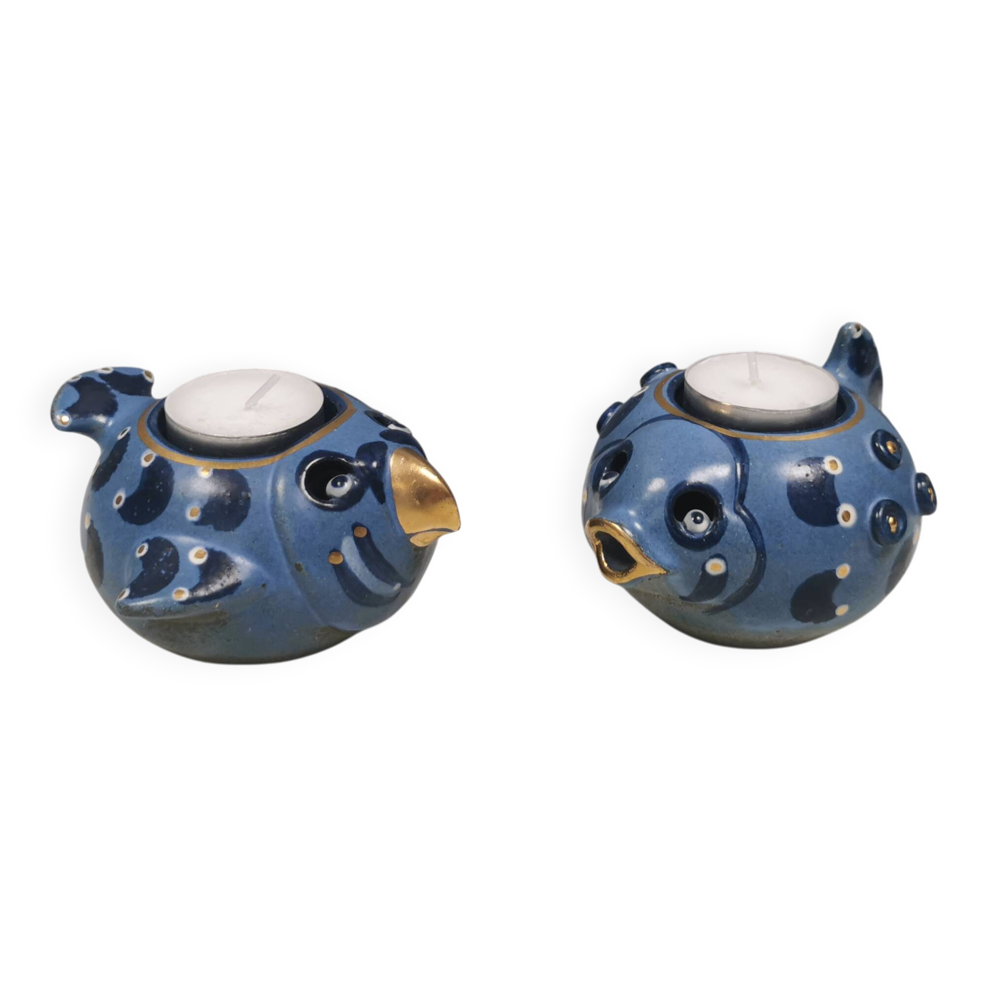 Un ensemble de bougeoirs rares destinés aux bougies chauffe-plat par Allan Hytholm Danemark.