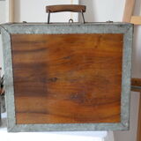 Painter's case in walnut and metal early XX