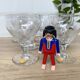 Set of 6 engraved wine glasses