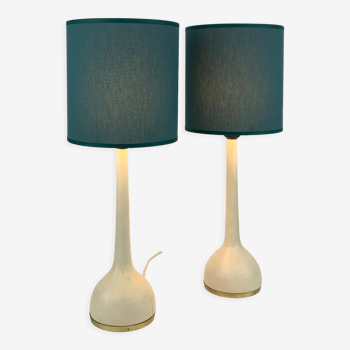Pair of Scandinavian table lamps B44 Hans-Agne Jakobsson, Markaryd Sweden, 1960