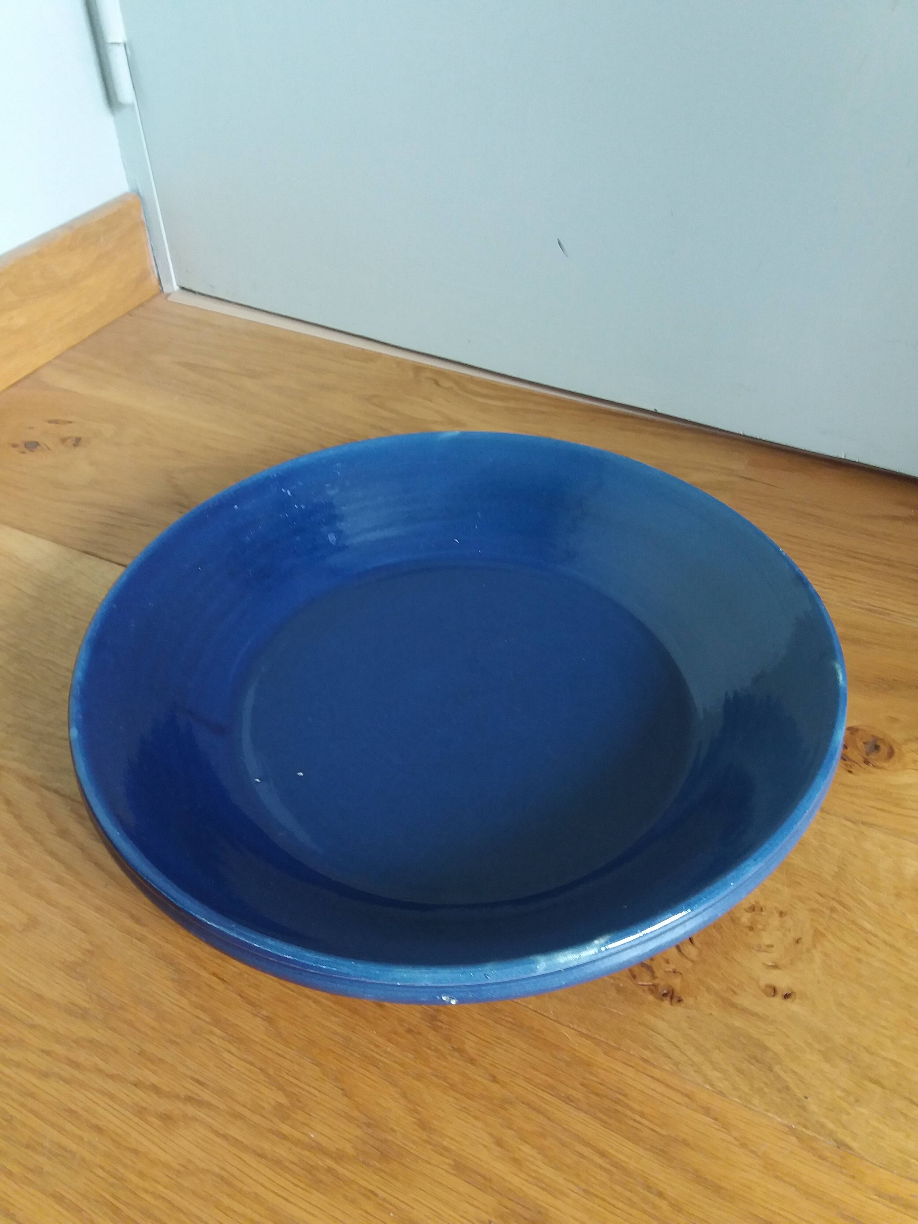 Plat saladier céramique artisanale 34 cm