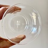 Vintage Jena Borosilicate Glass Tea Cups Set of 6 + Saucers,  GDR, 1960s