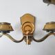 Pair of vintage bronze wall lamps house Libéros 1950