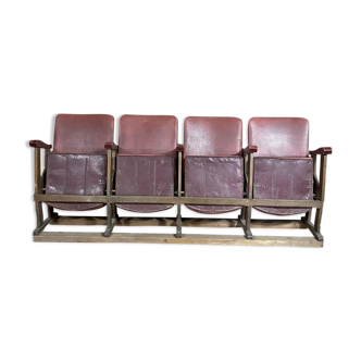 Series of 4 cinema chairs