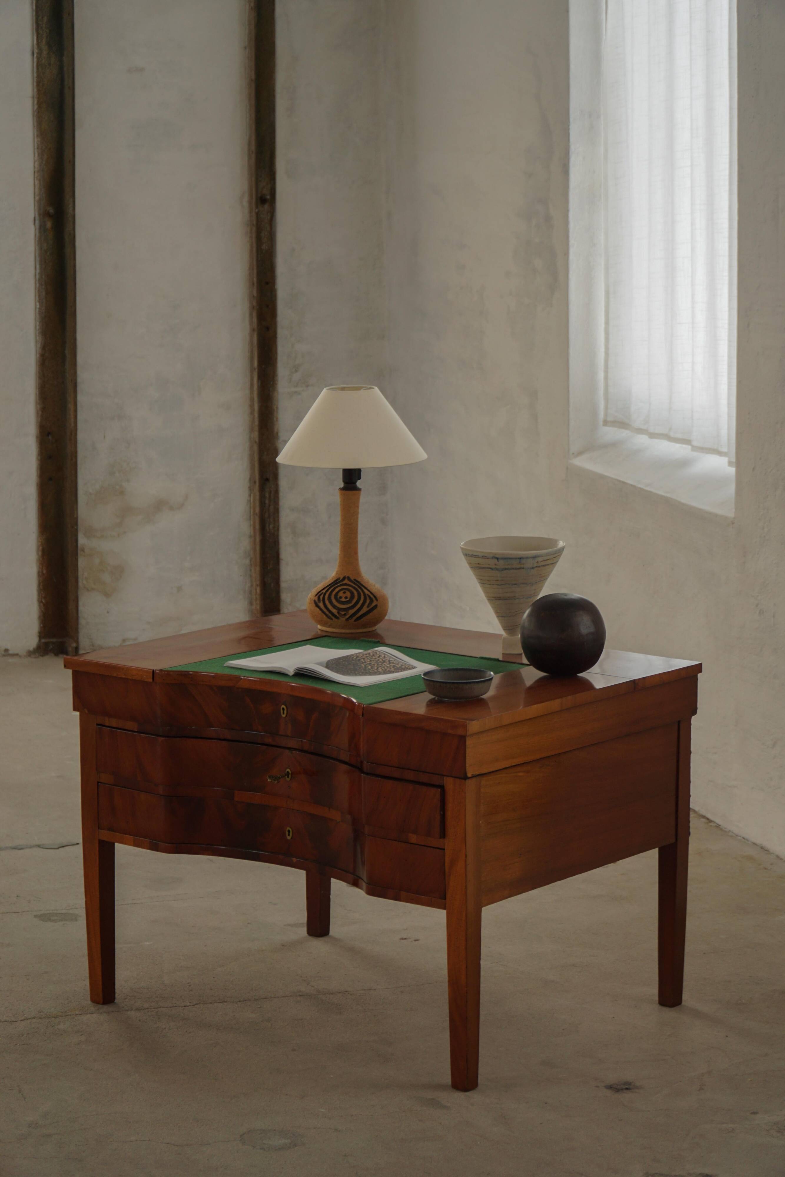 Lampe de table danoise du milieu du siècle en grès brutal, années 1960-70