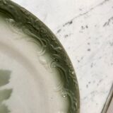 Trio of dessert plates in slurry XIXth