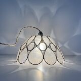 Mother-of-pearl petal pendant lamp