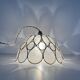 Mother-of-pearl petal pendant lamp