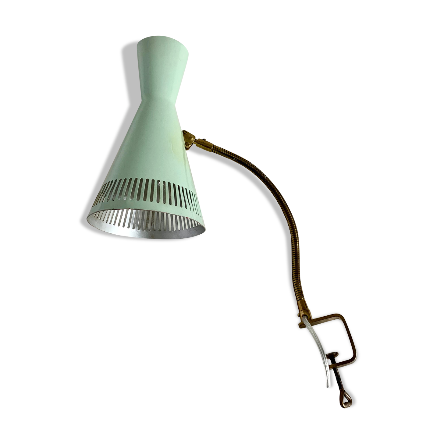 Mid-century italian brass table lamp, 1950s