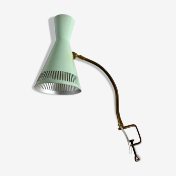 Lampe de table italienne en laiton du milieu du siècle, années 50