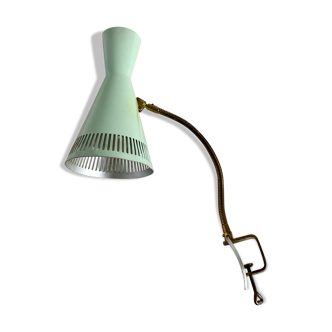 Lampe de table italienne en laiton du milieu du siècle, années 50
