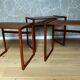 Small teak nesting tables
