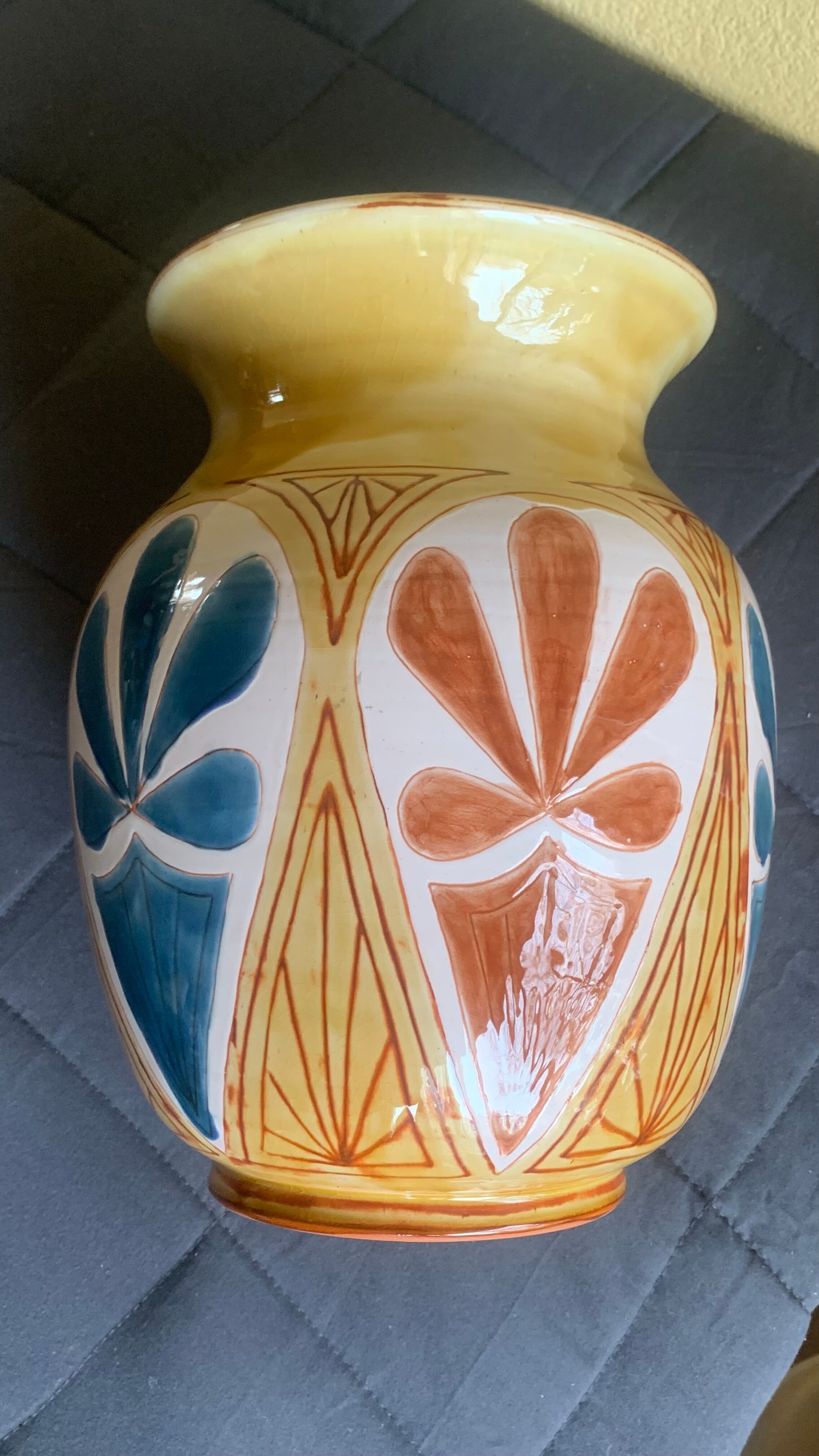 Porcelain case by Jean-Claude Malarmey for Vallauris, France.