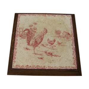 Dessous de plat au coq vintage