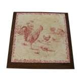 Vintage "rooster" table mat