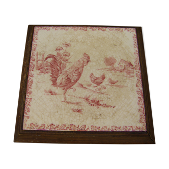 Vintage "rooster" table mat