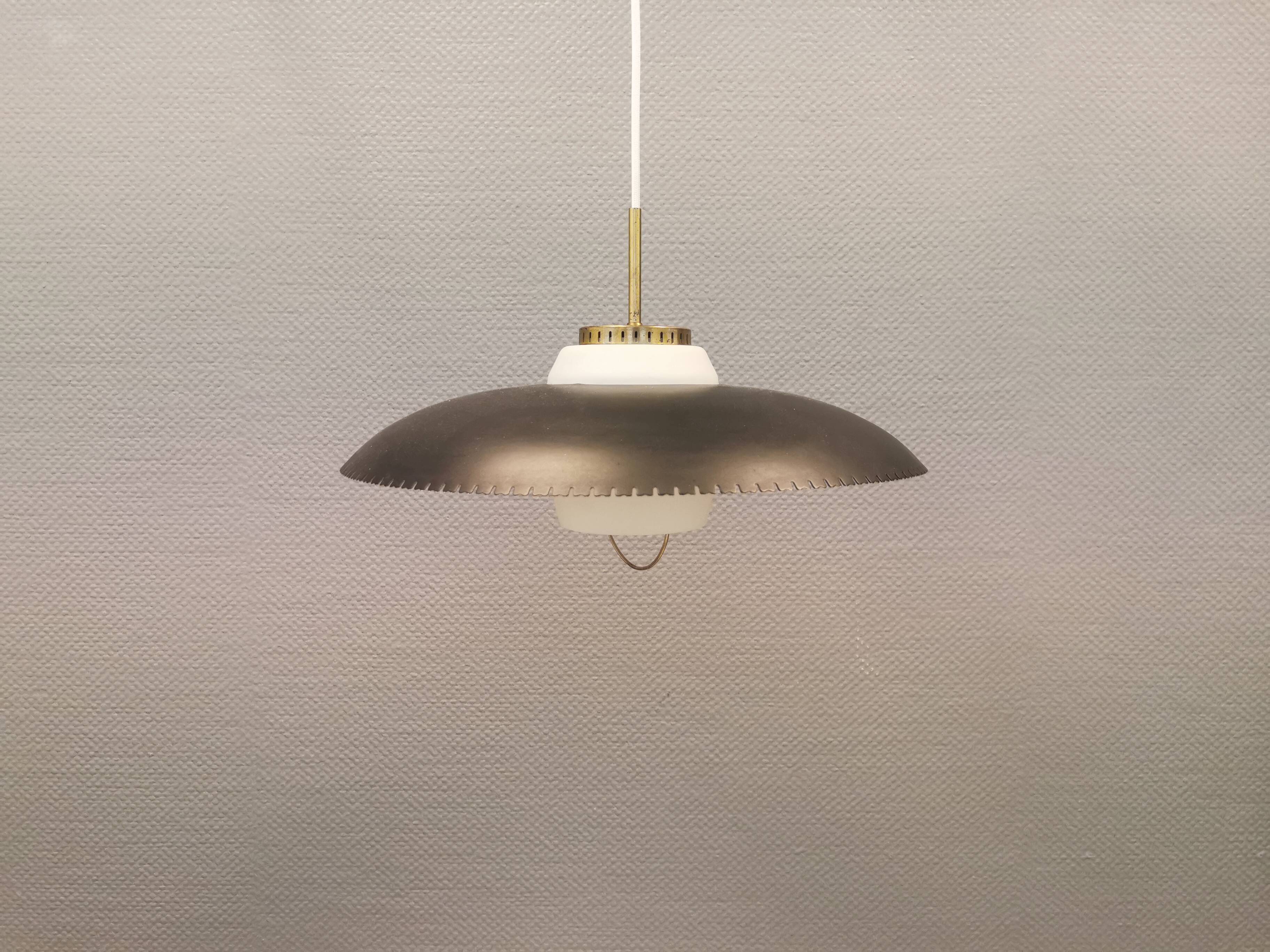 Bent Karlby hanging lamp, produced by Lyfa in the 1950s.