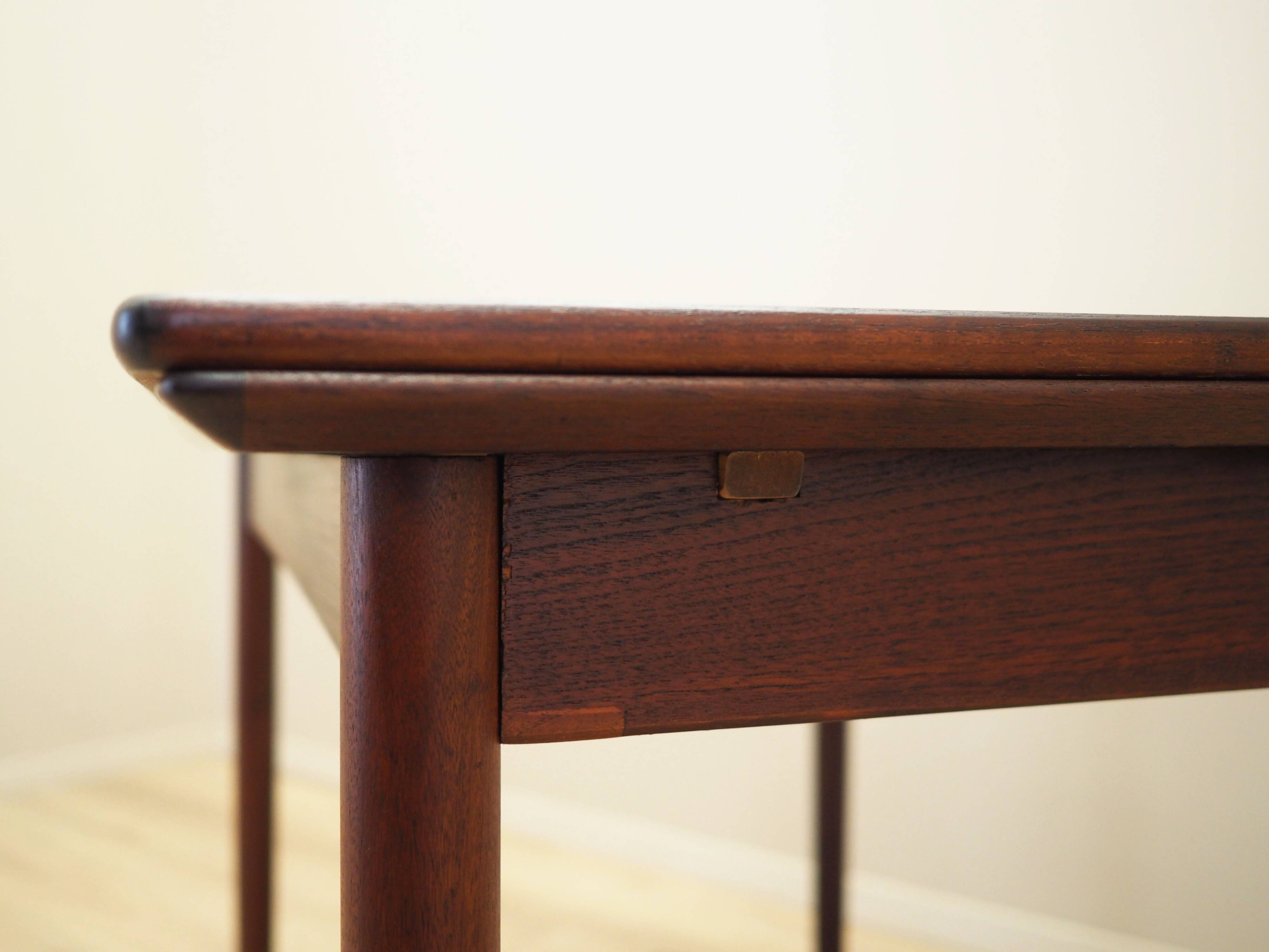 Teak table, Danish design, 1970s, production: Denmark