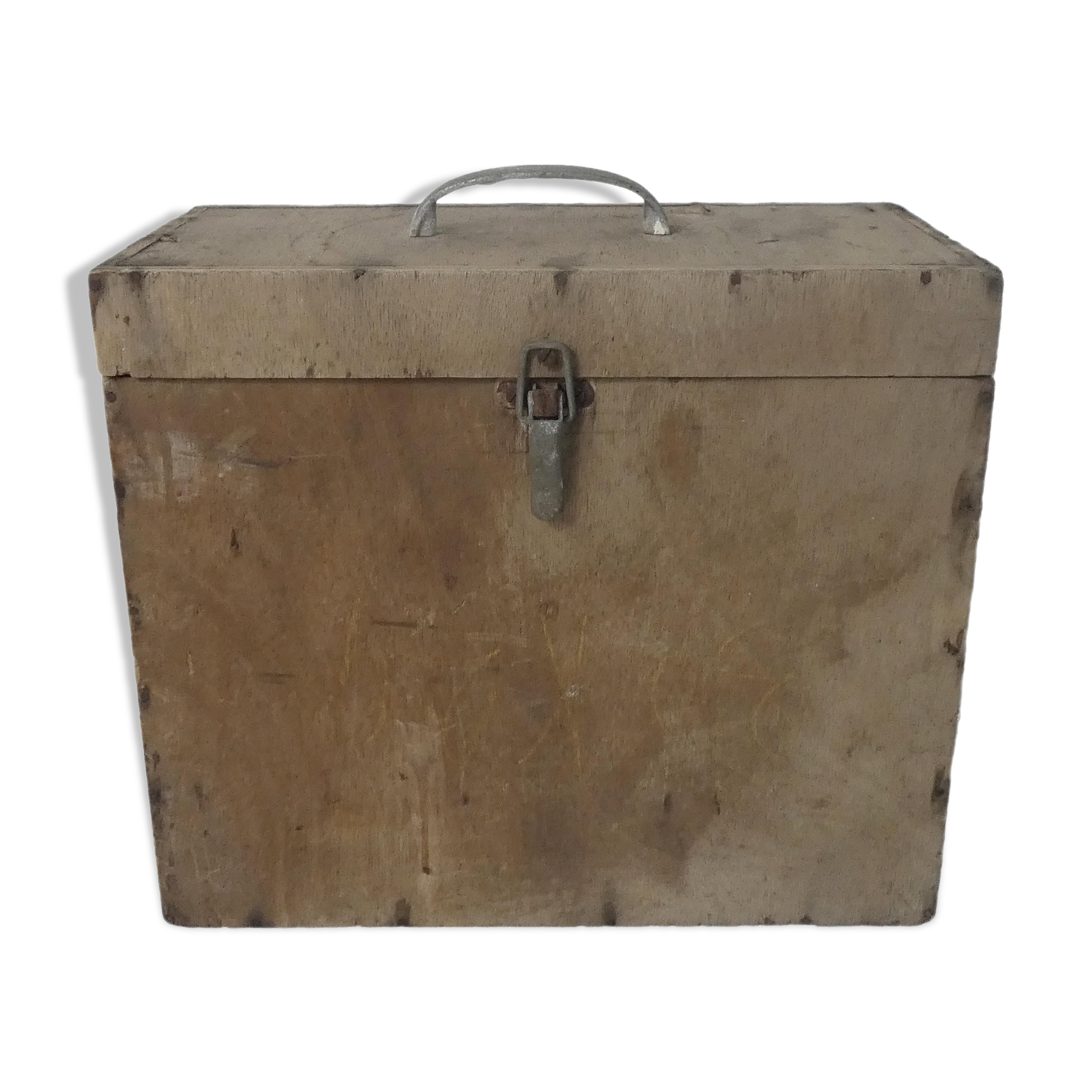 Marine wooden tool chest