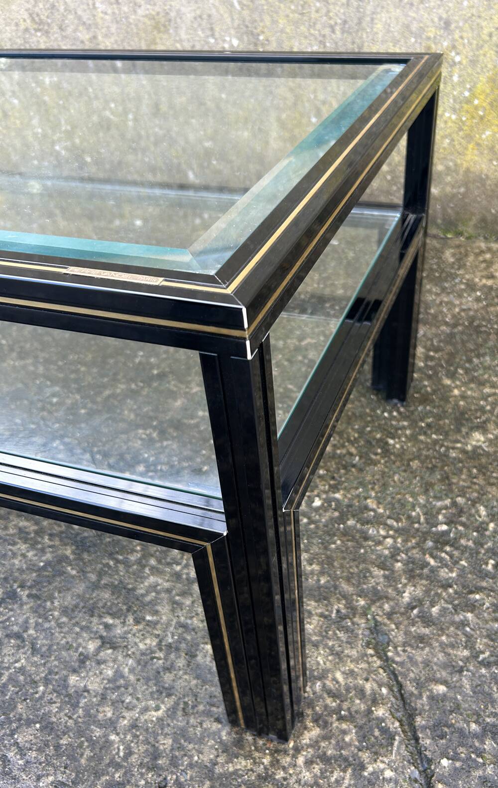 Pierre Vandel coffee table, Hollywood Regency model, vintage, 70s