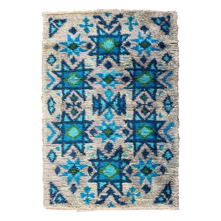 Tapis moderne scandinave du milieu du siècle