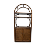 Rattan shelf