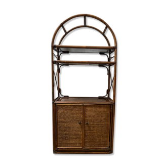 Rattan shelf