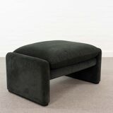2-seater sofa & footstool maralunga by Vico Magistretti, Cassina