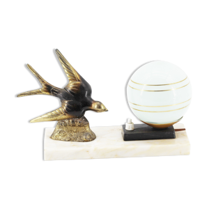 lampe art déco marbre